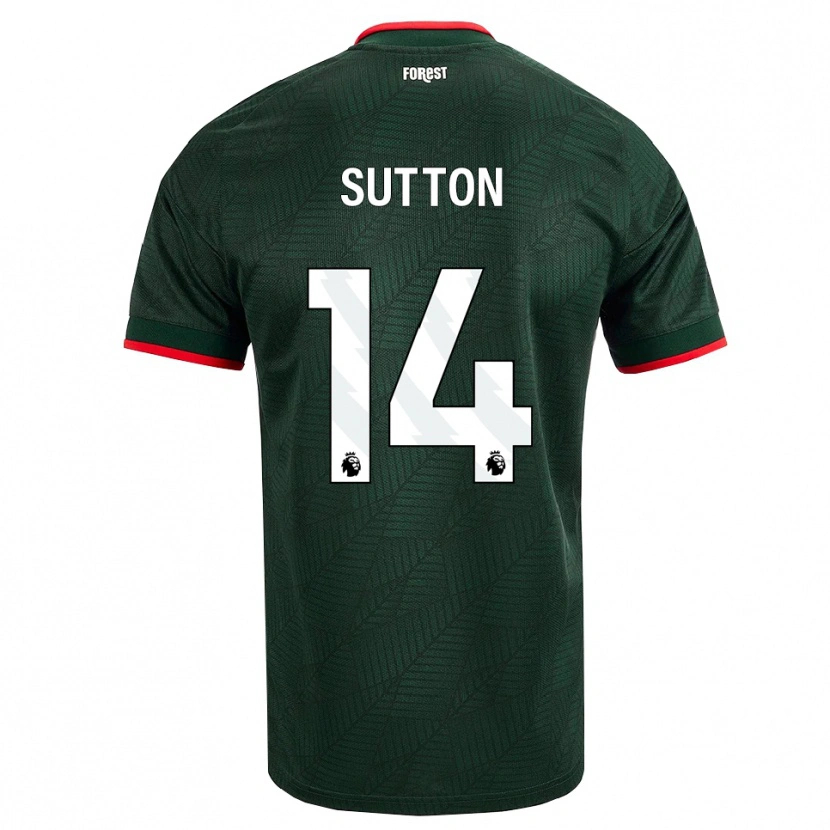 Danxen Heren Spencer Sutton #14 Donkergroen Rood Uitshirt Uittenue 2026/27 T-Shirt België