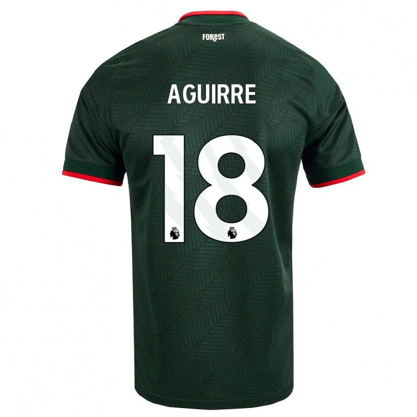 Danxen Heren Aja Aguirre #18 Donkergroen Rood Uitshirt Uittenue 2026/27 T-Shirt België