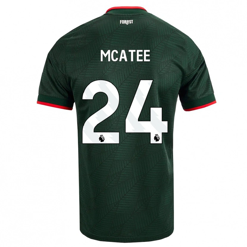 Danxen Heren James Mcatee #24 Donkergroen Rood Uitshirt Uittenue 2026/27 T-Shirt België