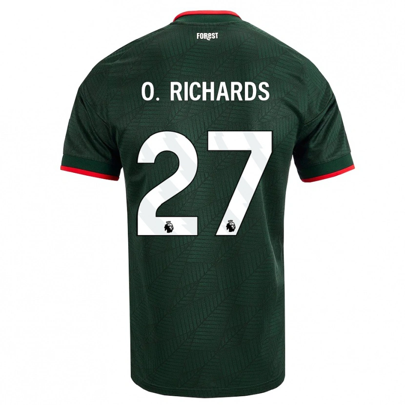 Danxen Heren Omar Richards #27 Donkergroen Rood Uitshirt Uittenue 2026/27 T-Shirt België