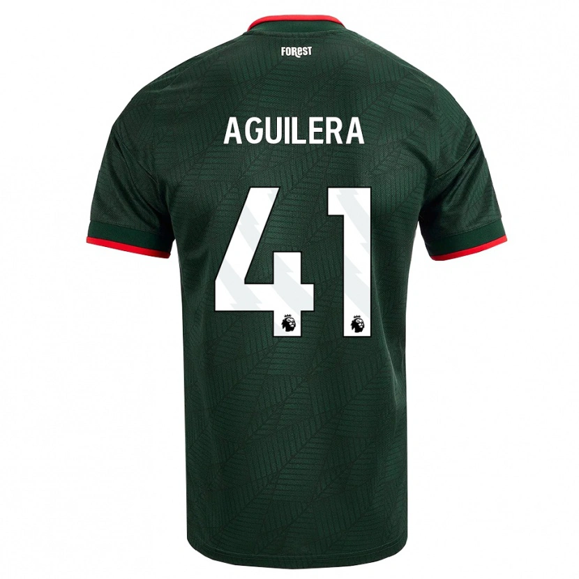 Danxen Heren Brandon Aguilera #41 Donkergroen Rood Uitshirt Uittenue 2026/27 T-Shirt België