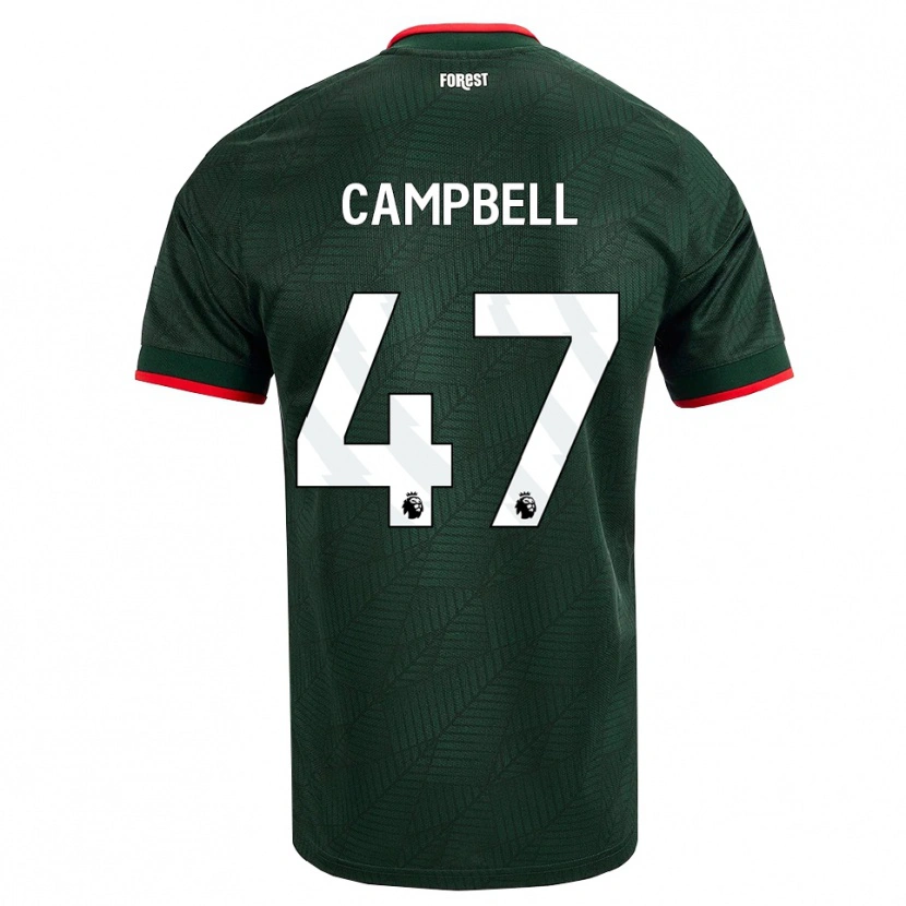 Danxen Heren Luke Campbell #47 Donkergroen Rood Uitshirt Uittenue 2026/27 T-Shirt België