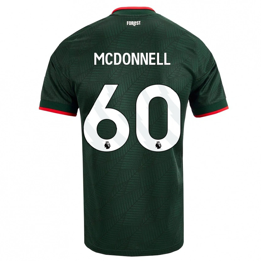 Danxen Heren Grady Mcdonnell #60 Donkergroen Rood Uitshirt Uittenue 2026/27 T-Shirt België