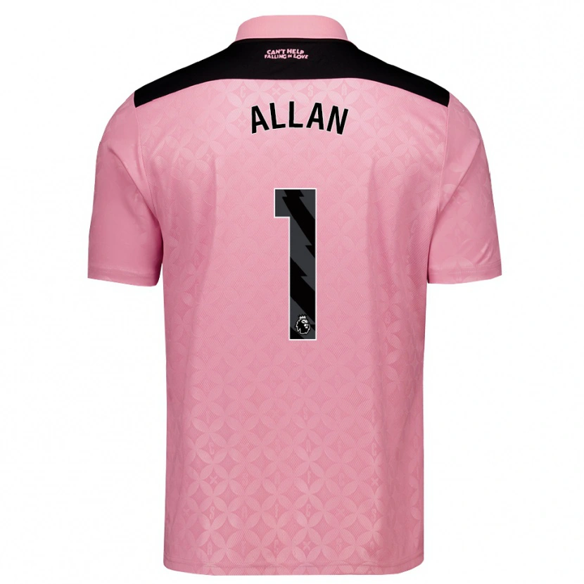 Danxen Heren Isaac Allan #1 Lichtroze Zwart Uitshirt Uittenue 2026/27 T-Shirt België
