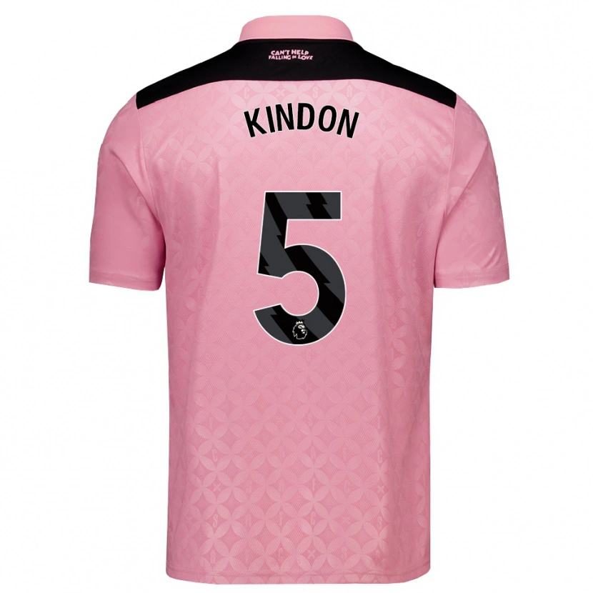 Danxen Heren Ben Kindon #5 Lichtroze Zwart Uitshirt Uittenue 2026/27 T-Shirt België
