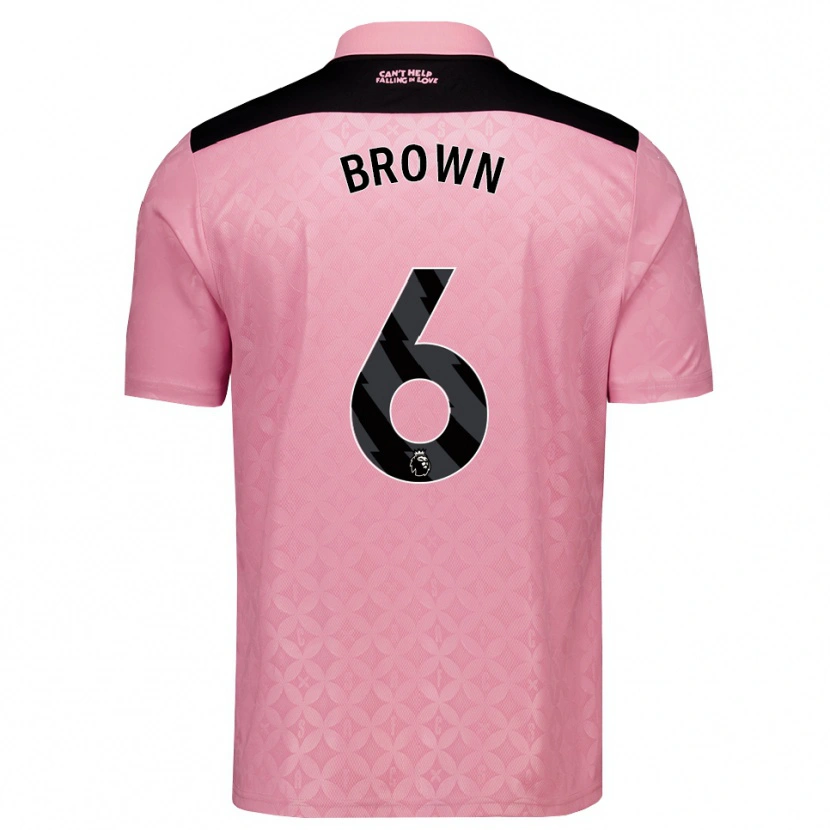 Danxen Heren Jay Brown #6 Lichtroze Zwart Uitshirt Uittenue 2026/27 T-Shirt België