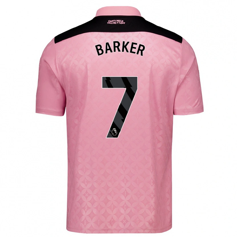 Danxen Heren James Barker #7 Lichtroze Zwart Uitshirt Uittenue 2026/27 T-Shirt België