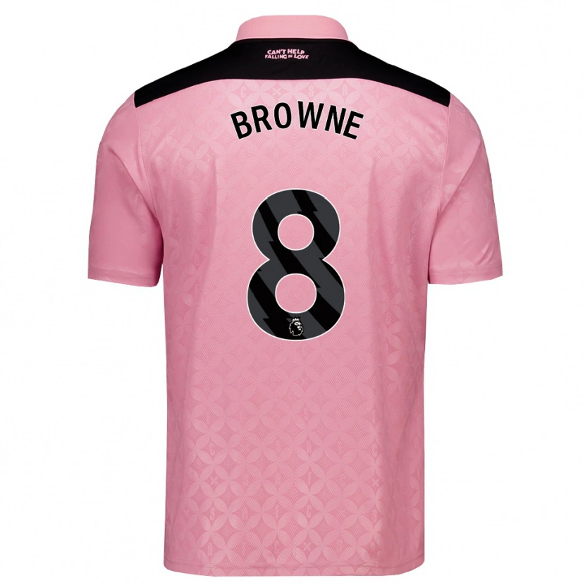 Danxen Heren Alan Browne #8 Lichtroze Zwart Uitshirt Uittenue 2026/27 T-Shirt België
