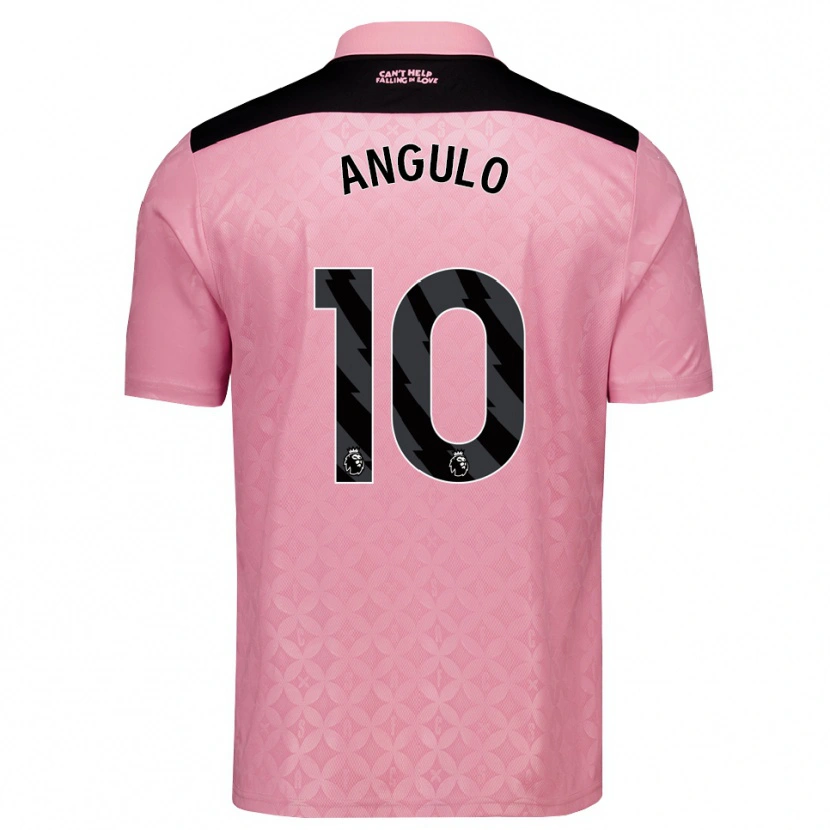 Danxen Heren Nilson Angulo #10 Lichtroze Zwart Uitshirt Uittenue 2026/27 T-Shirt België