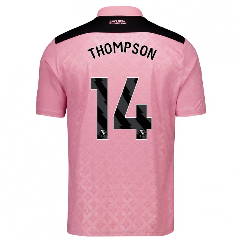 Danxen Heren Harvey Thompson #14 Lichtroze Zwart Uitshirt Uittenue 2026/27 T-Shirt België