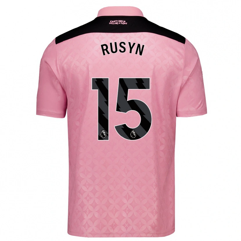 Danxen Heren Nazariy Rusyn #15 Lichtroze Zwart Uitshirt Uittenue 2026/27 T-Shirt België