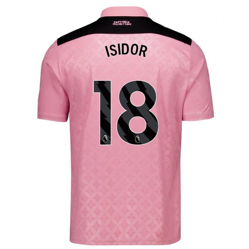 Danxen Heren Wilson Isidor #18 Lichtroze Zwart Uitshirt Uittenue 2026/27 T-Shirt België
