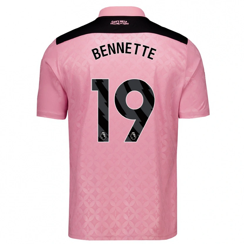 Danxen Heren Jewison Bennette #19 Lichtroze Zwart Uitshirt Uittenue 2026/27 T-Shirt België