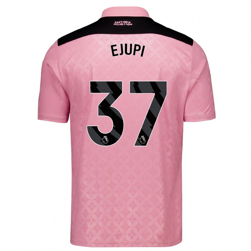 Danxen Heren Elizabeta Ejupi #37 Lichtroze Zwart Uitshirt Uittenue 2026/27 T-Shirt België