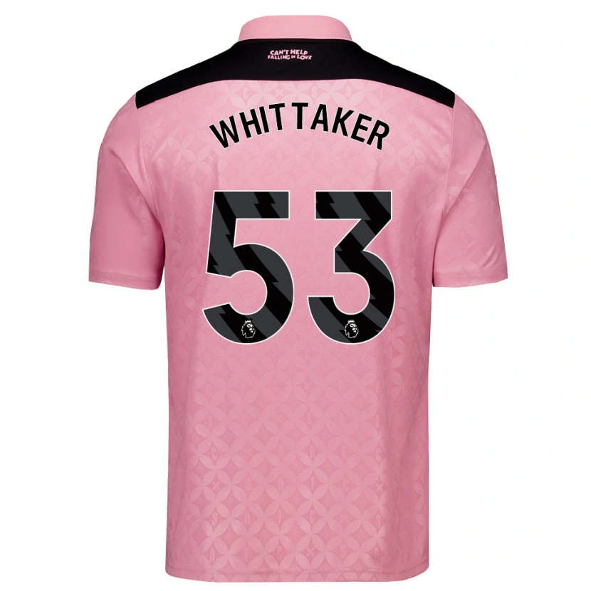 Danxen Heren Jack Whittaker #53 Lichtroze Zwart Uitshirt Uittenue 2026/27 T-Shirt België
