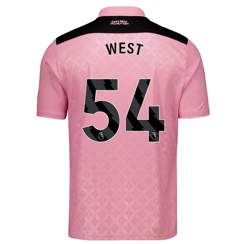 Danxen Heren Ella West #54 Lichtroze Zwart Uitshirt Uittenue 2026/27 T-Shirt België