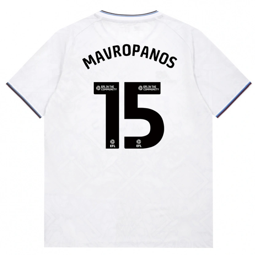 Danxen Heren Konstantinos Mavropanos #15 Bordeaux Wit Uitshirt Uittenue 2026/27 T-Shirt België