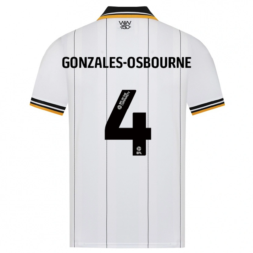 Danxen Heren Isaiah Gonzales-Osbourne #4 Oranje Wit Zwart Uitshirt Uittenue 2026/27 T-Shirt België