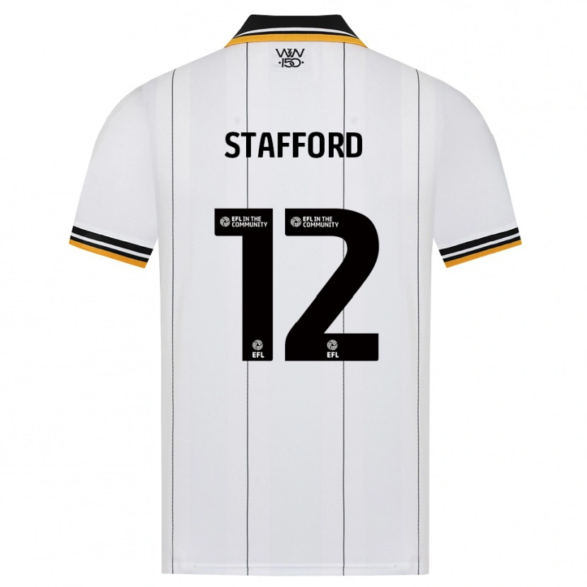 Danxen Heren Ollie Stafford #12 Oranje Wit Zwart Uitshirt Uittenue 2026/27 T-Shirt België