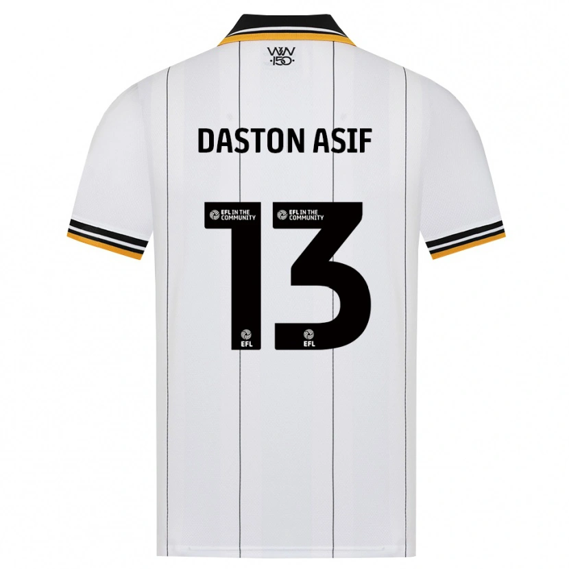Danxen Heren Daston Asif #13 Oranje Wit Zwart Uitshirt Uittenue 2026/27 T-Shirt België