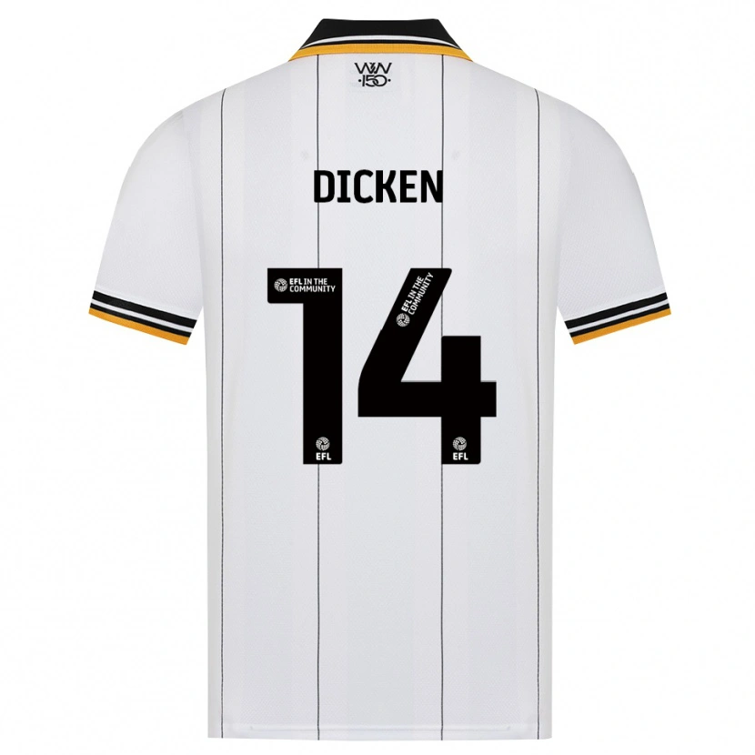 Danxen Heren Amy Dicken #14 Oranje Wit Zwart Uitshirt Uittenue 2026/27 T-Shirt België