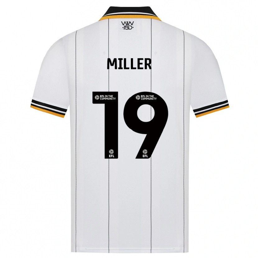 Danxen Heren Ali Miller #19 Oranje Wit Zwart Uitshirt Uittenue 2026/27 T-Shirt België