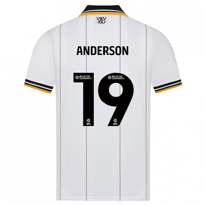 Danxen Heren Becky Anderson #19 Oranje Wit Zwart Uitshirt Uittenue 2026/27 T-Shirt België