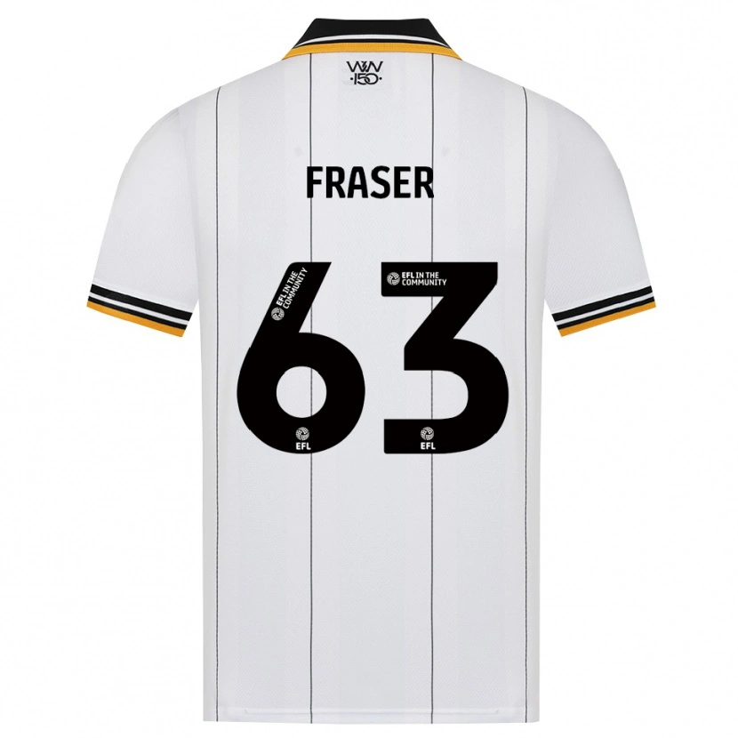 Danxen Heren Nathan Fraser #63 Oranje Wit Zwart Uitshirt Uittenue 2026/27 T-Shirt België