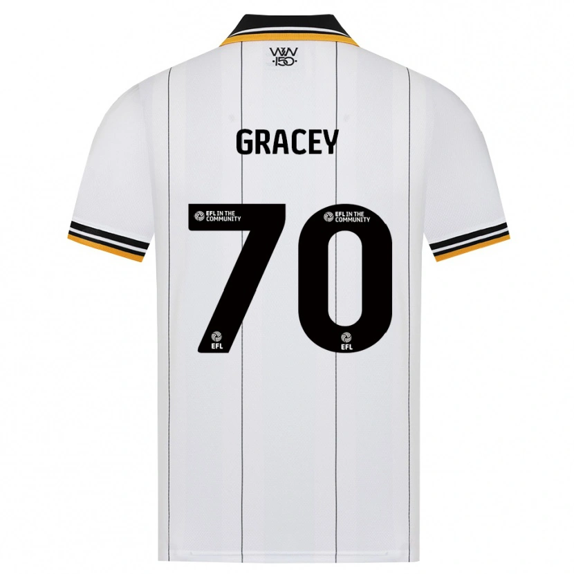 Danxen Heren Josh Gracey #70 Oranje Wit Zwart Uitshirt Uittenue 2026/27 T-Shirt België