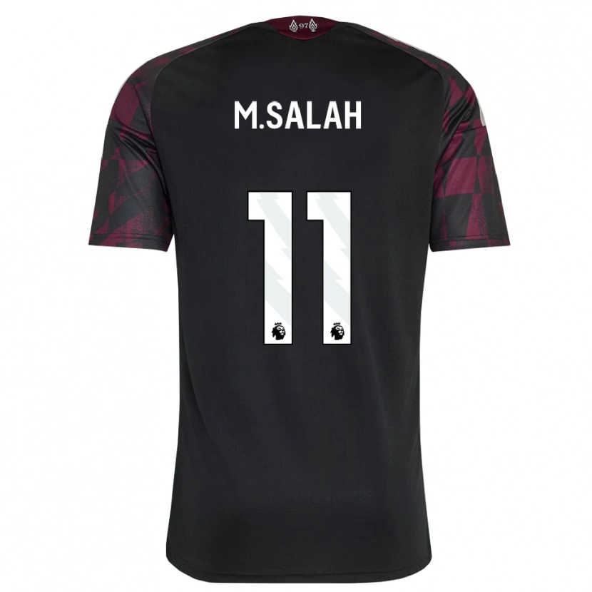 Danxen Heren Mohamed Salah #11 Zwart Wit Paars Thuisshirt Derde Tenue 2026/27 T-Shirt België