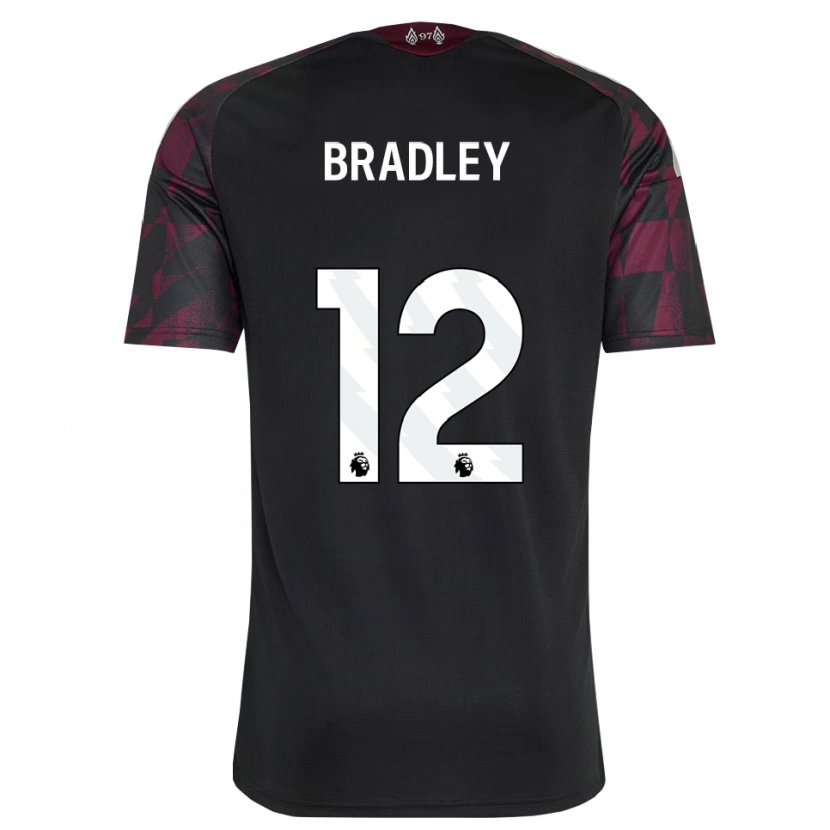 Danxen Heren Conor Bradley #12 Zwart Wit Paars Thuisshirt Derde Tenue 2026/27 T-Shirt België