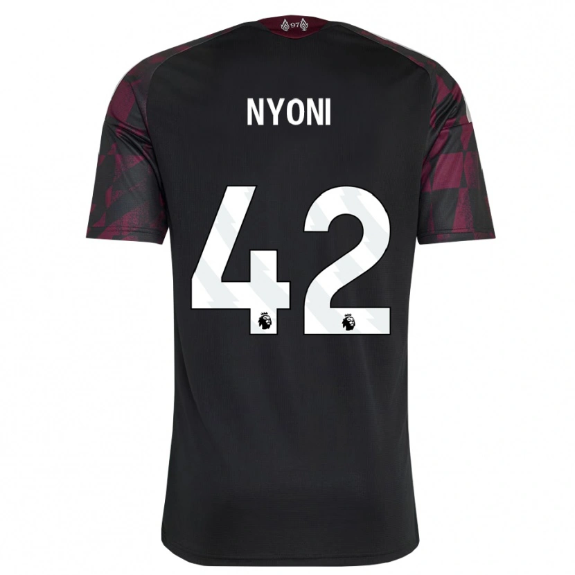 Danxen Heren Trey Nyoni #42 Zwart Wit Paars Thuisshirt Derde Tenue 2026/27 T-Shirt België