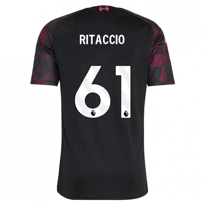 Danxen Heren Matteo Ritaccio #61 Zwart Wit Paars Thuisshirt Derde Tenue 2026/27 T-Shirt België