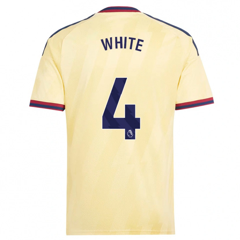 Danxen Heren Ben White #4 Licht Geel Middernachtblauw Thuisshirt Derde Tenue 2026/27 T-Shirt België