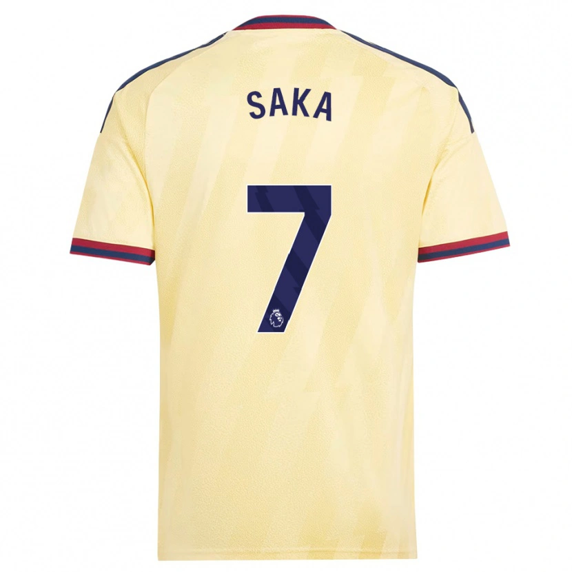 Danxen Heren Bukayo Saka #7 Licht Geel Middernachtblauw Thuisshirt Derde Tenue 2026/27 T-Shirt België
