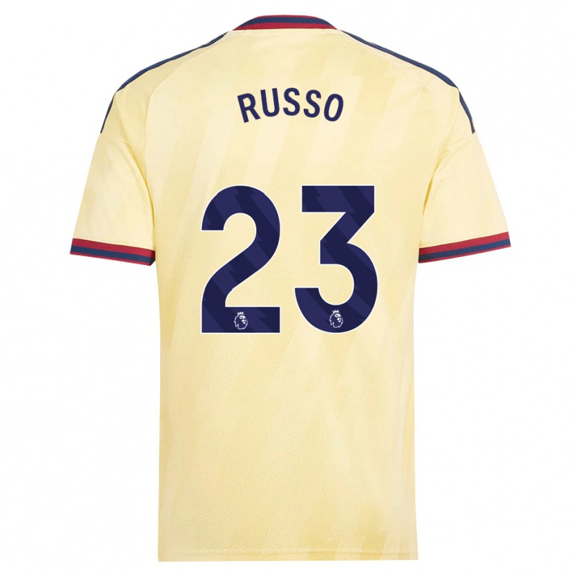 Danxen Heren Alessia Russo #23 Licht Geel Middernachtblauw Thuisshirt Derde Tenue 2026/27 T-Shirt België