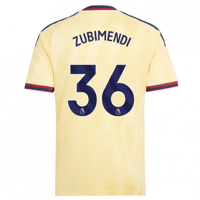 Danxen Heren Martín Zubimendi #36 Licht Geel Middernachtblauw Thuisshirt Derde Tenue 2026/27 T-Shirt België