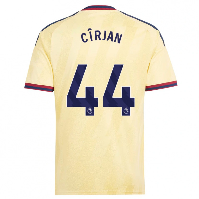 Danxen Heren Catalin Cîrjan #44 Licht Geel Middernachtblauw Thuisshirt Derde Tenue 2026/27 T-Shirt België
