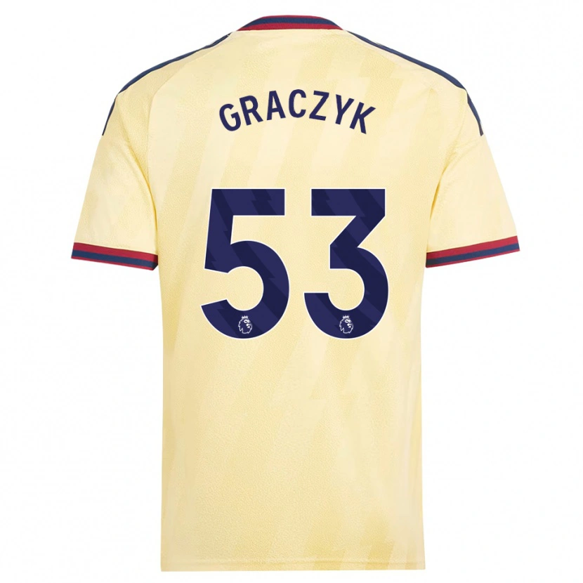 Danxen Heren Hubert Graczyk #53 Licht Geel Middernachtblauw Thuisshirt Derde Tenue 2026/27 T-Shirt België