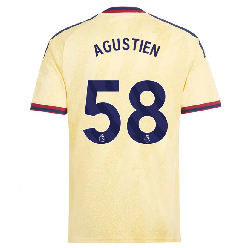 Danxen Heren Demiane Agustien #58 Licht Geel Middernachtblauw Thuisshirt Derde Tenue 2026/27 T-Shirt België