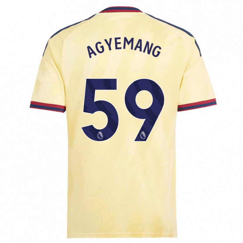 Danxen Heren Michelle Agyemang #59 Licht Geel Middernachtblauw Thuisshirt Derde Tenue 2026/27 T-Shirt België