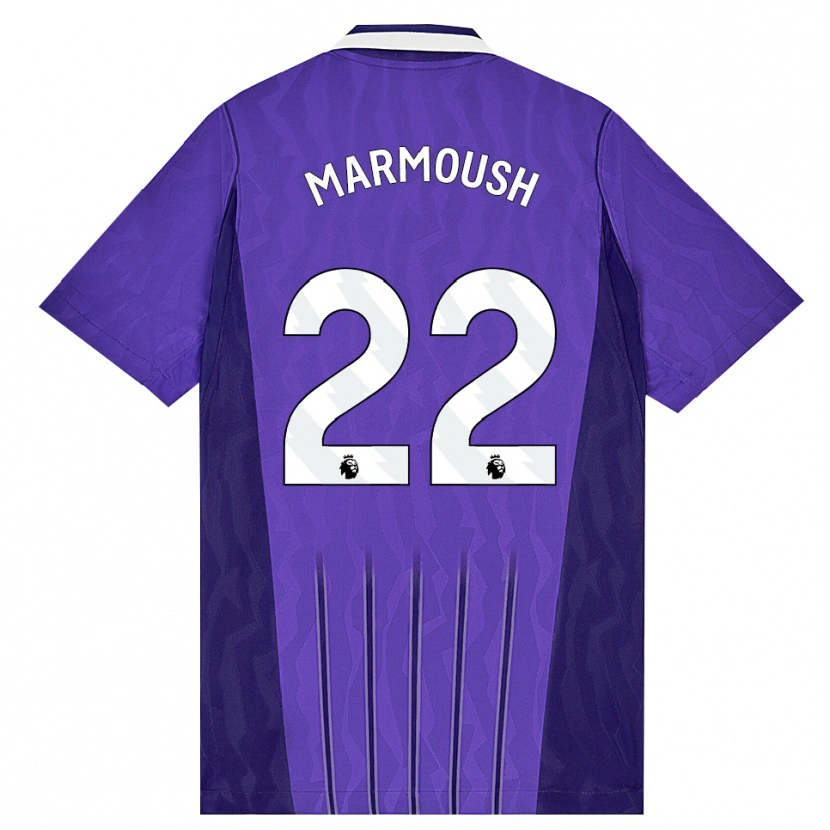 Danxen Heren Omar Marmoush #22 Paars Wit Thuisshirt Derde Tenue 2026/27 T-Shirt België