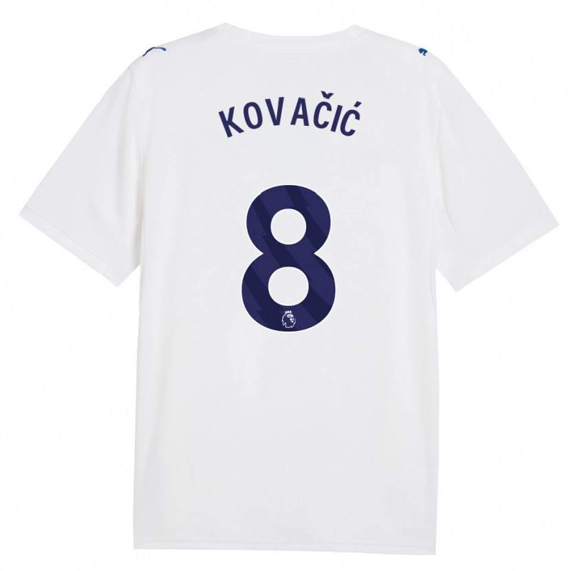 Danxen Heren Mateo Kovacic #8 Marine Wit Thuisshirt Derde Tenue 2026/27 T-Shirt België