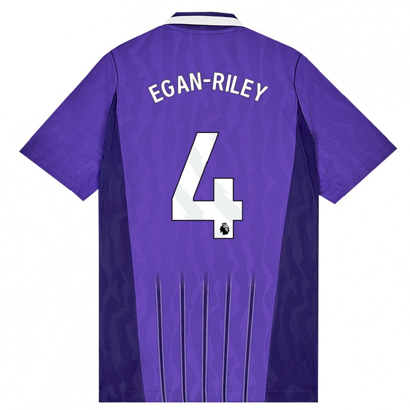 Danxen Heren Roman Egan-Riley #4 Paars Wit Thuisshirt Derde Tenue 2026/27 T-Shirt België