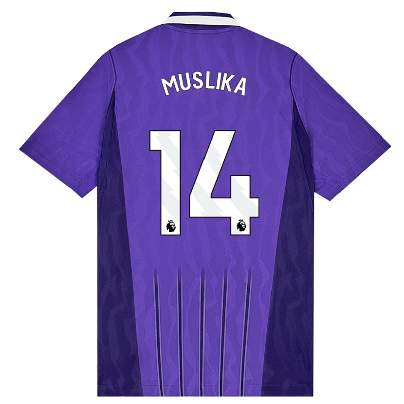 Danxen Heren Armend Muslika #14 Paars Wit Thuisshirt Derde Tenue 2026/27 T-Shirt België