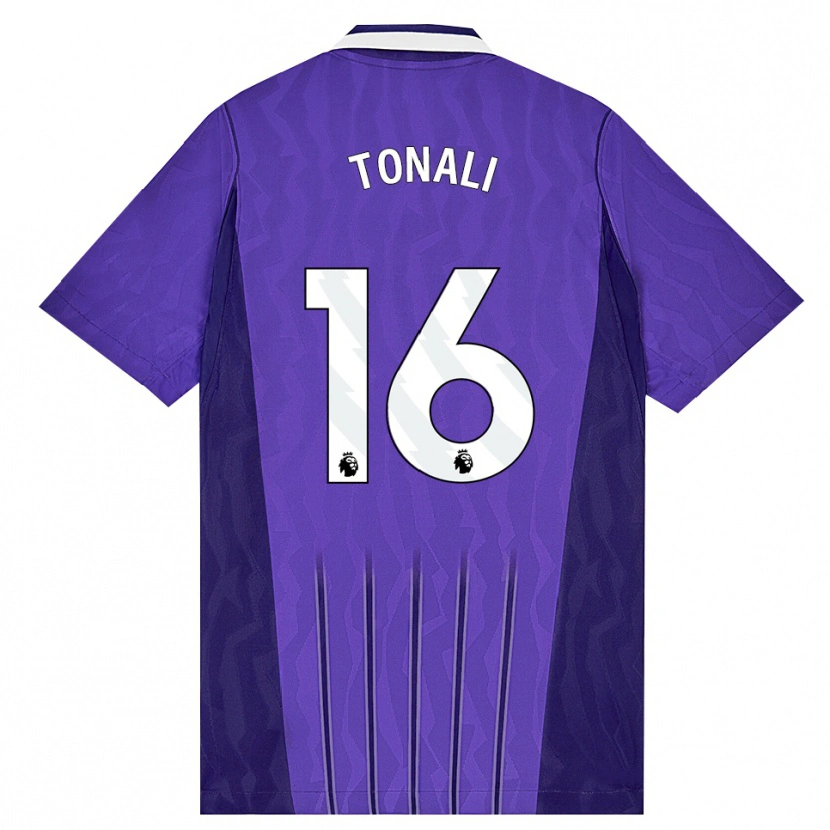 Danxen Heren Sandro Tonali #16 Paars Wit Thuisshirt Derde Tenue 2026/27 T-Shirt België