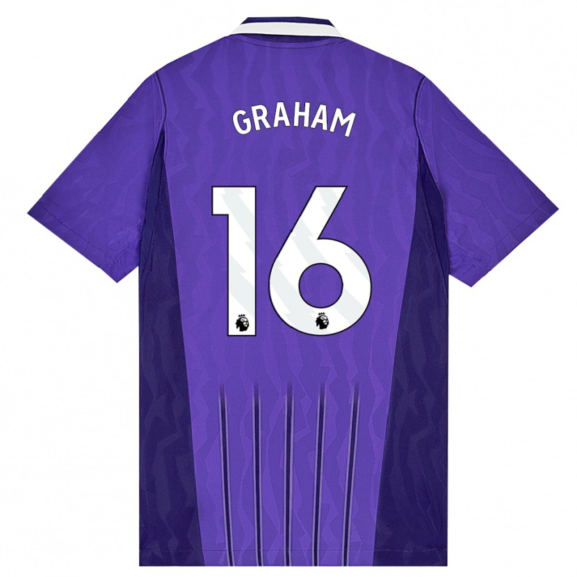 Danxen Heren Kit Graham #16 Paars Wit Thuisshirt Derde Tenue 2026/27 T-Shirt België