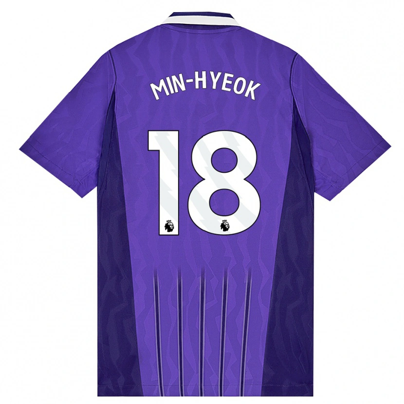 Danxen Heren Min-Hyeok Yang #18 Paars Wit Thuisshirt Derde Tenue 2026/27 T-Shirt België