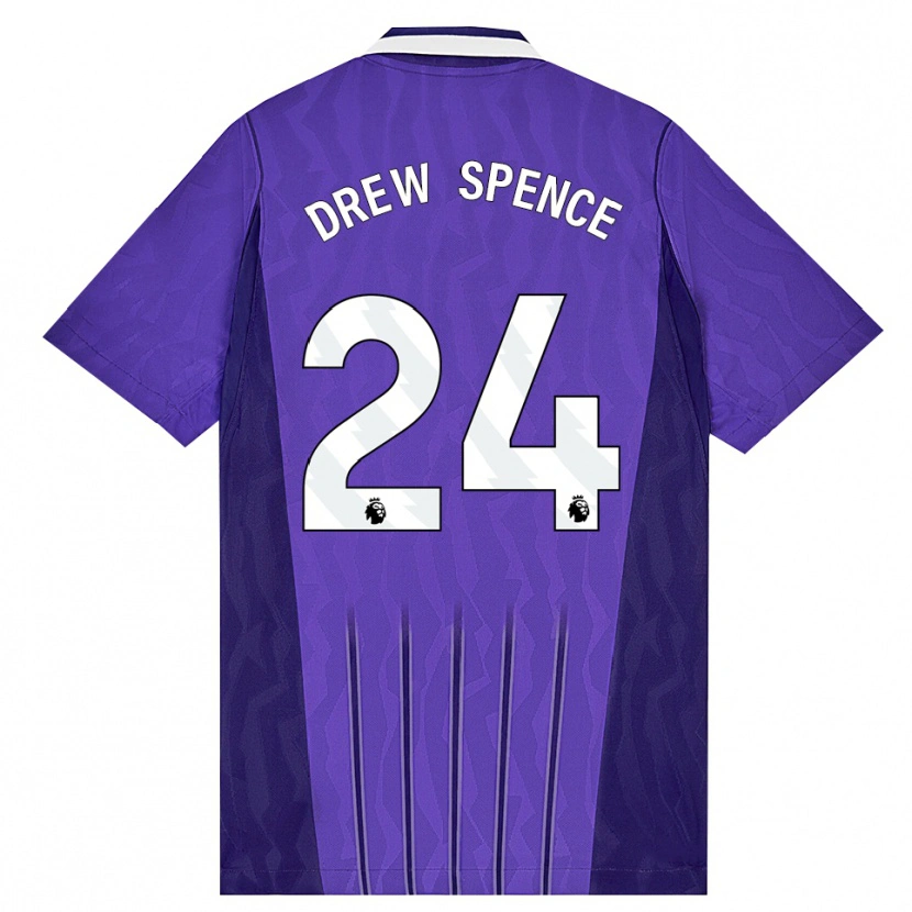 Danxen Heren Drew Spence #24 Paars Wit Thuisshirt Derde Tenue 2026/27 T-Shirt België