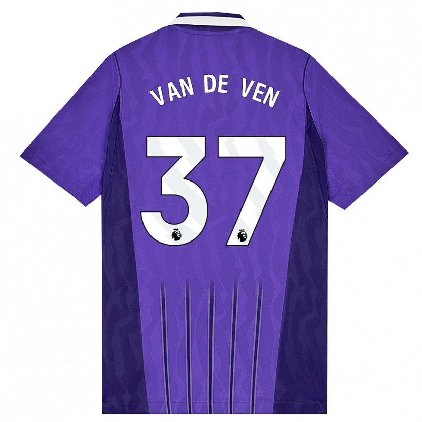 Danxen Heren Micky Van De Ven #37 Paars Wit Thuisshirt Derde Tenue 2026/27 T-Shirt België